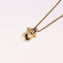 Christian Dior Pearl tTop Necklace Metal Gold Tone Auth SW2495-9