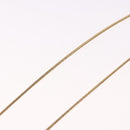 Christian Dior Snake Chain Necklace Metal Gold Tone Auth SW2518-11