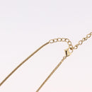 Christian Dior Snake Chain Necklace Metal Gold Tone Auth SW2518-12