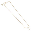 Christian Dior Snake Chain Necklace Metal Gold Tone Auth SW2518-2