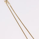 Christian Dior Snake Chain Necklace Metal Gold Tone Auth SW2518-6