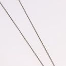 Christian Dior Rope Circle Logo Necklace Metal Silver Auth SW2521-5