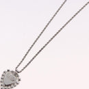 Christian Dior Colored Stone Necklace Metal Silver Auth SW2523-10