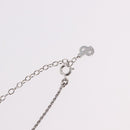 Christian Dior Colored Stone Necklace Metal Silver Auth SW2523-13