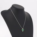 Christian Dior Colored Stone Necklace Metal Silver Auth SW2523-15