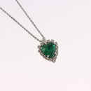 Christian Dior Colored Stone Necklace Metal Silver Auth SW2523-3
