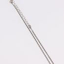 Christian Dior Colored Stone Necklace Metal Silver Auth SW2523-6