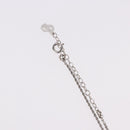 Christian Dior Colored Stone Necklace Metal Silver Auth SW2523-7
