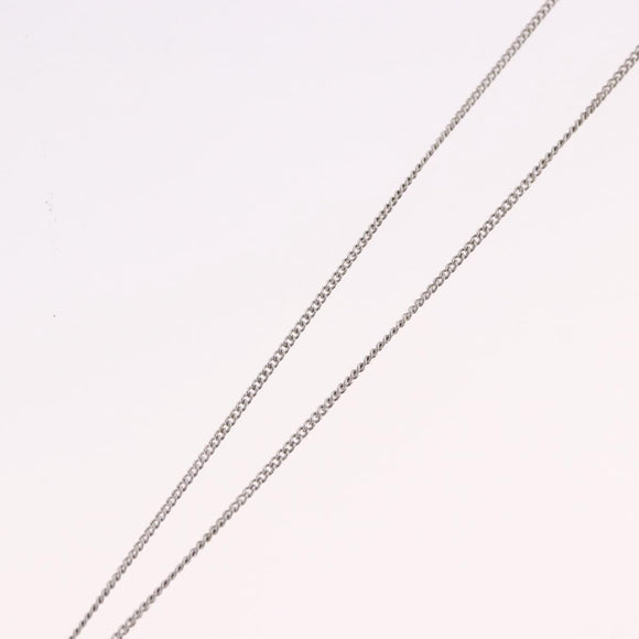 Christian Dior Bear Motif Necklace Metal Silver Auth SW2524