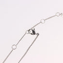 Christian Dior Bear Motif Necklace Metal Silver Auth SW2524-14