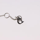 Christian Dior Bear Motif Necklace Metal Silver Auth SW2524-15