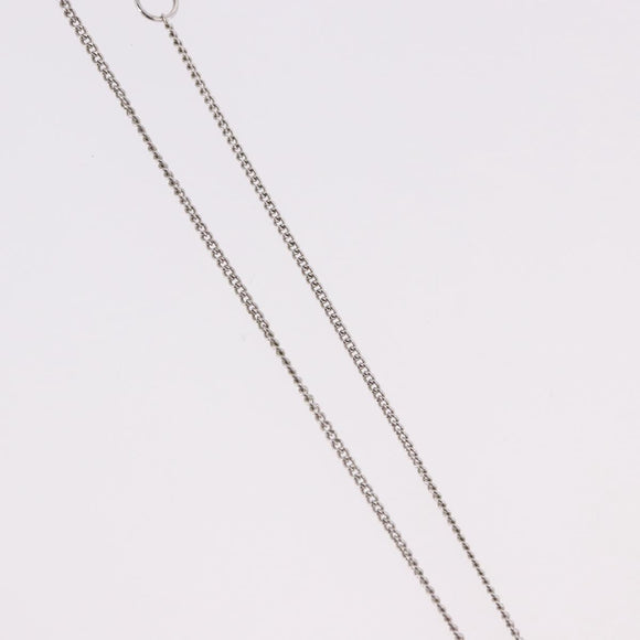 Christian Dior Bear Motif Necklace Metal Silver Auth SW2524