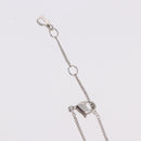 Christian Dior Bear Motif Necklace Metal Silver Auth SW2524-8