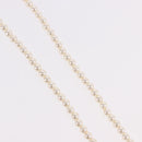 Christian Dior Pearl Necklace Metal White Gold Auth SW2525A-5