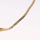 Christian Dior Lacquer Design Choker Necklace Metal Gold Tone Auth SW2529-11