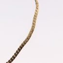 Christian Dior Lacquer Design Choker Necklace Metal Gold Tone Auth SW2529-12