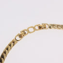 Christian Dior Lacquer Design Choker Necklace Metal Gold Tone Auth SW2529-6