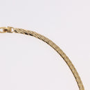 Christian Dior Lacquer Design Choker Necklace Metal Gold Tone Auth SW2529-7