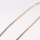 Christian Dior Oval Pearl Choker Necklace Metal Gold Tone Auth SW2530-10