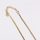 Christian Dior Oval Pearl Choker Necklace Metal Gold Tone Auth SW2530-6