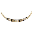 Christian Dior Choker Necklace Metal Gold Tone Auth SW2531-1