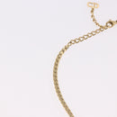 Christian Dior Choker Necklace Metal Gold Tone Auth SW2531-12