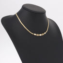 Christian Dior Choker Necklace Metal Gold Tone Auth SW2531-17