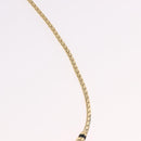 Christian Dior Choker Necklace Metal Gold Tone Auth SW2531-8
