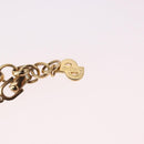 Christian Dior Colored Stone Necklace Metal Gold Tone Auth SW2532-12