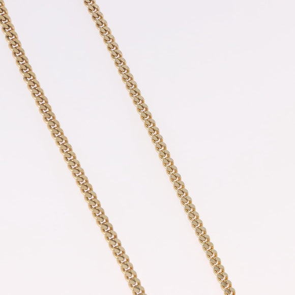 Christian Dior Colored Stone Necklace Metal Gold Tone Auth SW2532