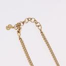 Christian Dior Colored Stone Necklace Metal Gold Tone Auth SW2532-6