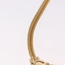 Christian Dior Choker Necklace Metal Gold Tone Auth SW2534A-10