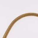 Christian Dior Choker Necklace Metal Gold Tone Auth SW2534A-11