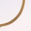 Christian Dior Choker Necklace Metal Gold Tone Auth SW2534A-13
