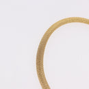 Christian Dior Choker Necklace Metal Gold Tone Auth SW2534A-5