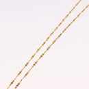 SAINT LAURENT Initials Cointop Necklace Metal Gold Tone Auth SW2536-11