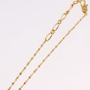 SAINT LAURENT Initials Cointop Necklace Metal Gold Tone Auth SW2536-12