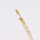 SAINT LAURENT Initials Cointop Necklace Metal Gold Tone Auth SW2536-7