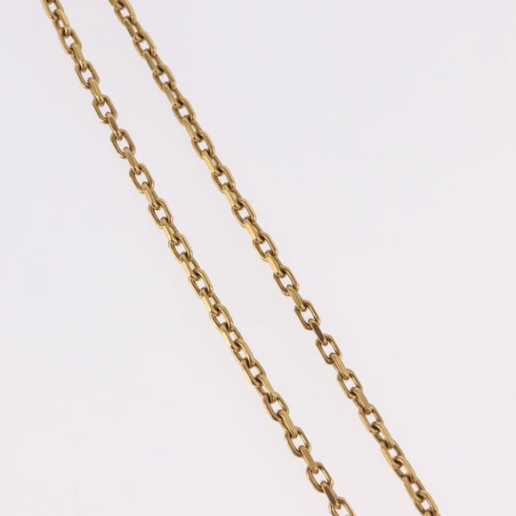 VERSACE Greca Top Necklace Metal Gold Tone Auth SW2537A