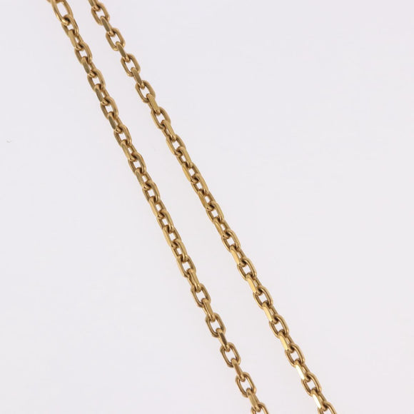 VERSACE Greca Top Necklace Metal Gold Tone Auth SW2537A