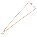 VERSACE Greca Top Necklace Metal Gold Tone Auth SW2537A-8