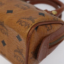 MCM Vicetos Logogram Hand Bag PVC Leather 2way Brown Auth sw254-9