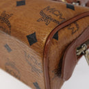 MCM Vicetos Logogram Hand Bag PVC Leather 2way Brown Auth sw254-12