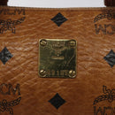 MCM Vicetos Logogram Hand Bag PVC Leather 2way Brown Auth sw254-15