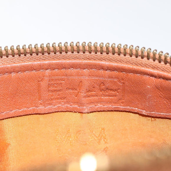 MCM Vicetos Logogram Hand Bag PVC Leather 2way Brown Auth sw254