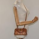 MCM Vicetos Logogram Hand Bag PVC Leather 2way Brown Auth sw254-22
