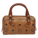 MCM Vicetos Logogram Hand Bag PVC Leather 2way Brown Auth sw254-3