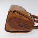 MCM Vicetos Logogram Hand Bag PVC Leather 2way Brown Auth sw254-4