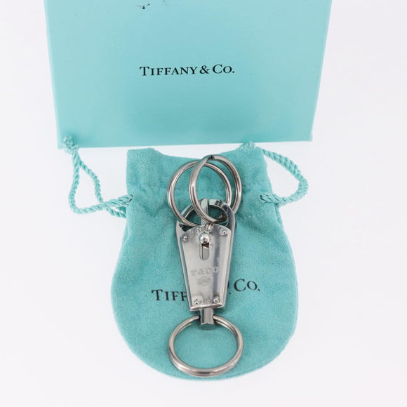 TIFFANY&Co. Makers Bullet Key Ring Ag925 Silver Auth SW2542V