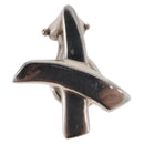 TIFFANY&Co. Paloma Picasso Graffiti X Earring Ag925 Silver Auth SW2552-3